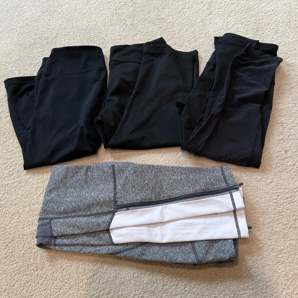 Zella Women's Legging Lot Size Small Black Gray‎ Workout Running Fitness